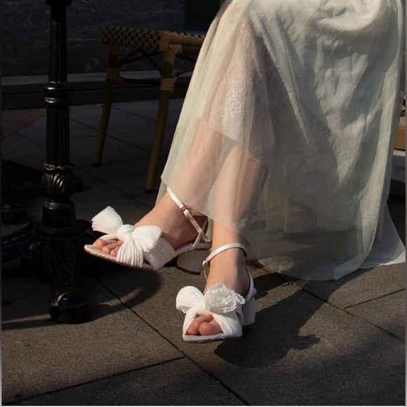 Pleated Bow Heels - Picture 3 of 3